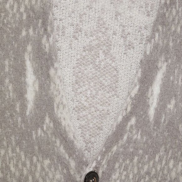 AMIRI Wool and Cashmere Blend V-Neck Cardigan - Picture 12 of 12